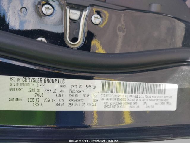 3C4PDCAB8FT599908 Dodge Journey American Value Pkg