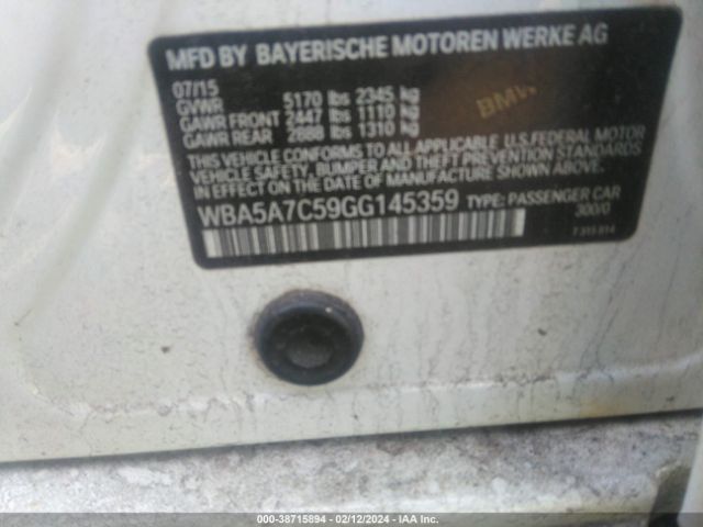 WBA5A7C59GG145359 BMW 528i Xdrive