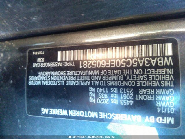 WBA3A5C50EF605281 BMW 328I