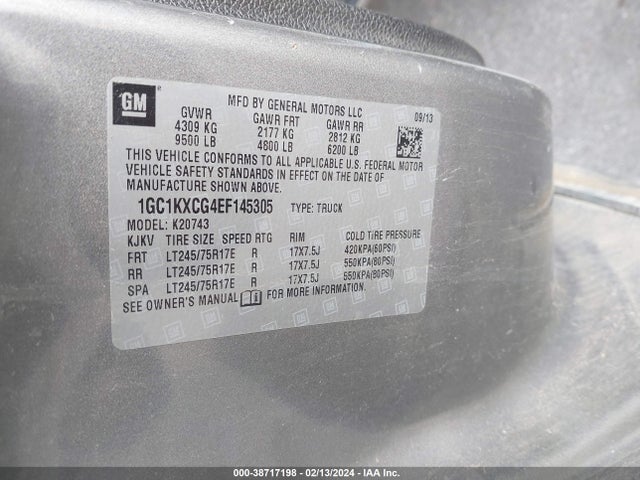 Chevrolet Silverado 2500hd Lt 2014 1GC1KXCG4EF145305 Image 9