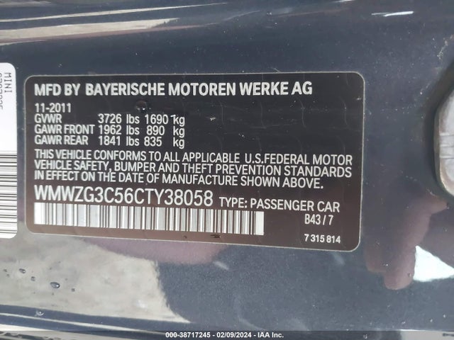 2012 MINI COOPER S CLUBMAN WMWZG3C56CTY38058 Photo 8