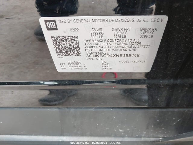 Chevrolet Blazer Fwd 2lt 2022 3GNKBCR4XNS155446 Image 9