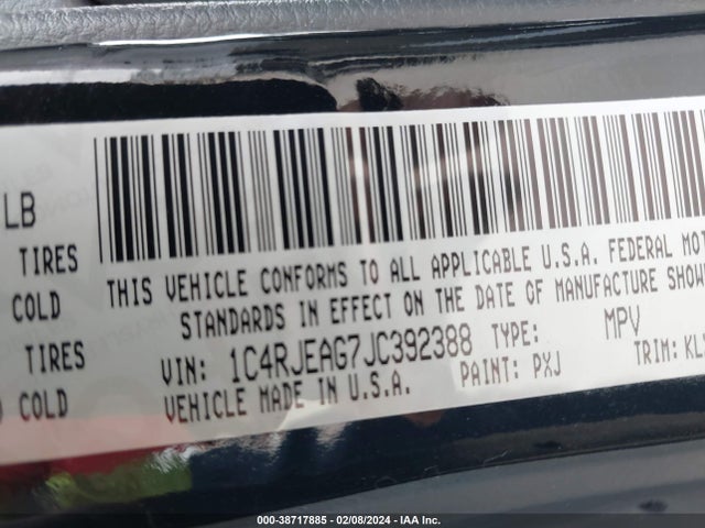 1C4RJEAG7JC392388 Jeep Grand Cherokee Altitude 4x2