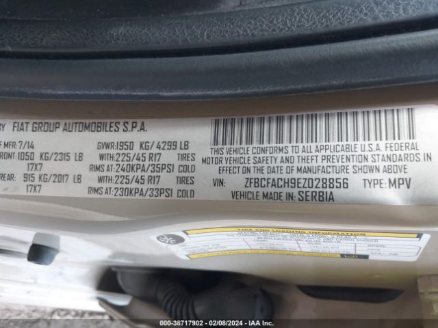 ZFBCFACH9EZ028856 Fiat 500l Lounge