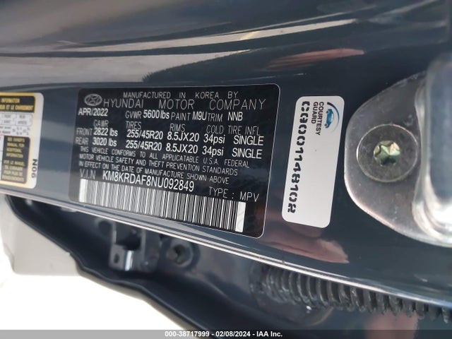 Hyundai Ioniq 5 Limited 2022 KM8KRDAF8NU092849 Image 9