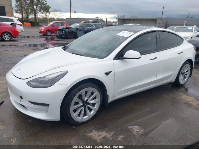 Tesla Model 3 Rear-wheel Drive 2022 5YJ3E1EA6NF294194 Image 2