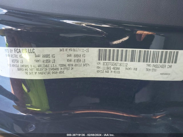 2016 FIAT 500E 3C3CFFGE0GT161112 Photo 8