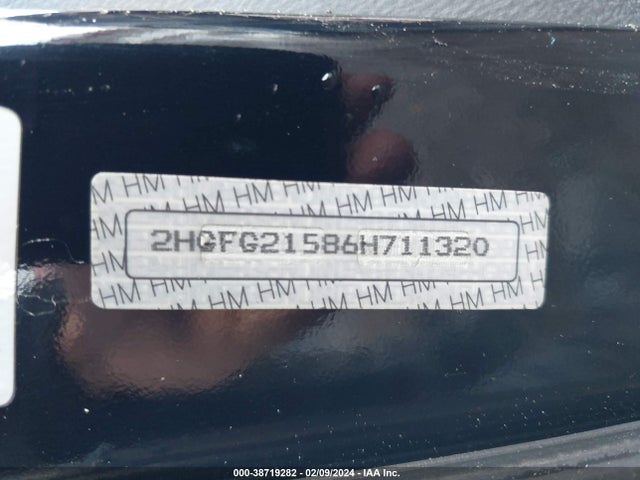 2006 HONDA CIVIC SI VIN: 2HGFG21586H711320