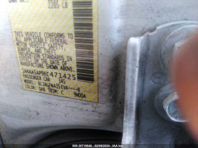 Nissan Maxima 3.5 Sv 2014 1N4AA5AP9EC471425 Image 9