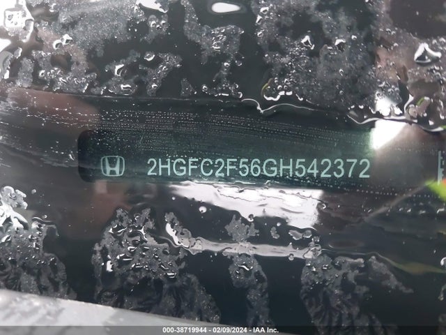 Honda Civic Lx 2016 2HGFC2F56GH542372 Image 9