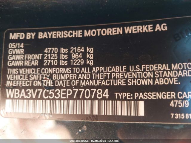 WBA3V7C53EP770784 BMW 428i