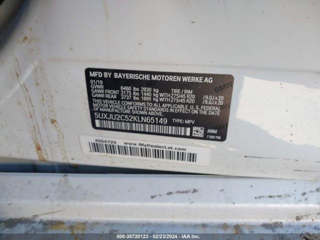 5UXJU2C52KLN65149 BMW X5 Xdrive50i