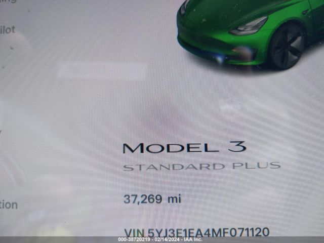 5YJ3E1EA4MF071120 Tesla Model 3 Standard Range Plus Rear-wheel Drive