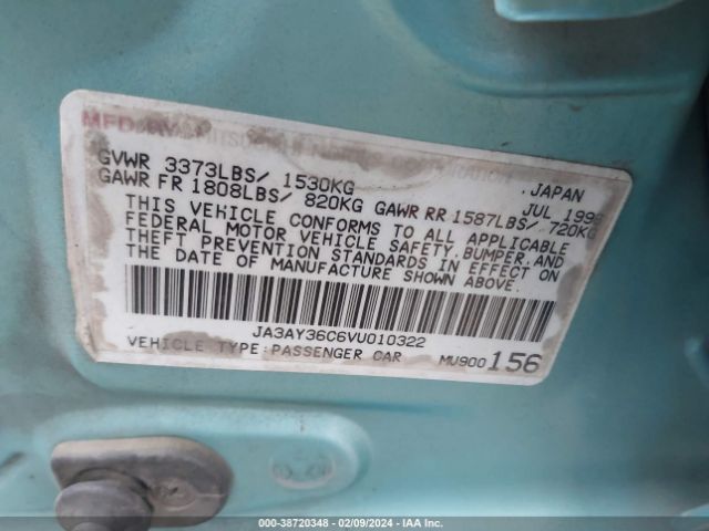 1997 MITSUBISHI MIRAGE JA3AY36C6VU010322 Photo 8