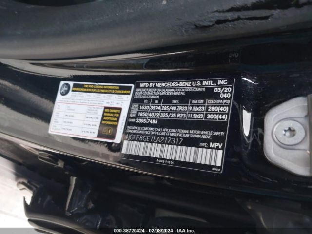 4JGFF8GE1LA217317 Mercedes-Benz Gls 580 4matic
