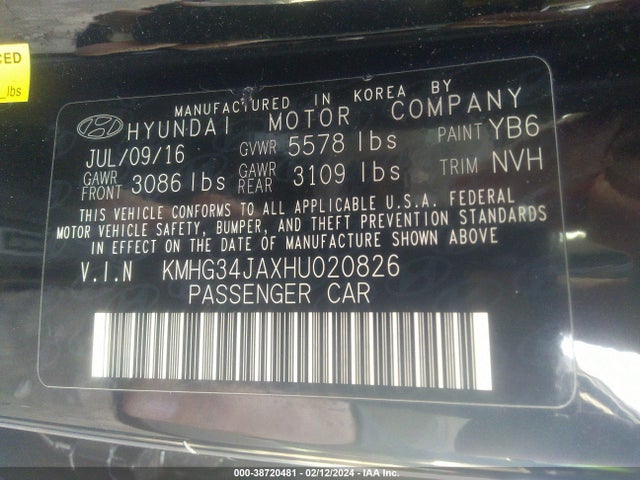 Genesis G90 3.3t Premium 2017 KMHG34JAXHU020826 Image 9