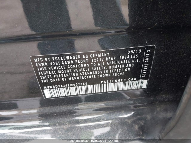 WVWGD7AJ4EW007864 Volkswagen Gti Wolfsburg Edition