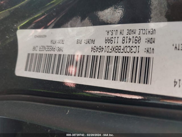 Dodge DART SXT 2015 1C3CDFBBXFD146494 Image 9
