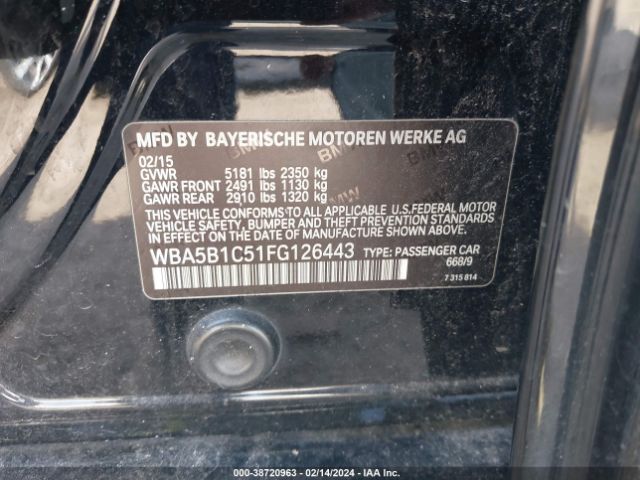 WBA5B1C51FG126443 BMW 535i