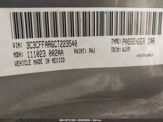 2012 FIAT 500 3C3CFFAR6CT223540 Photo 8