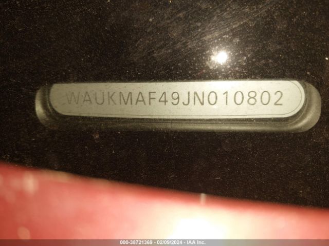 WAUKMAF49JN010802 Audi A4 2.0t Tech Ultra Premium/2.0t Ultra Premium
