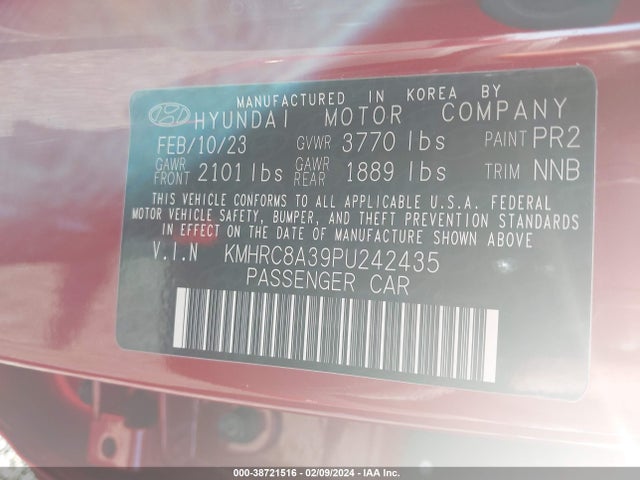 Hyundai Venue Limited 2023 KMHRC8A39PU242435 Image 9