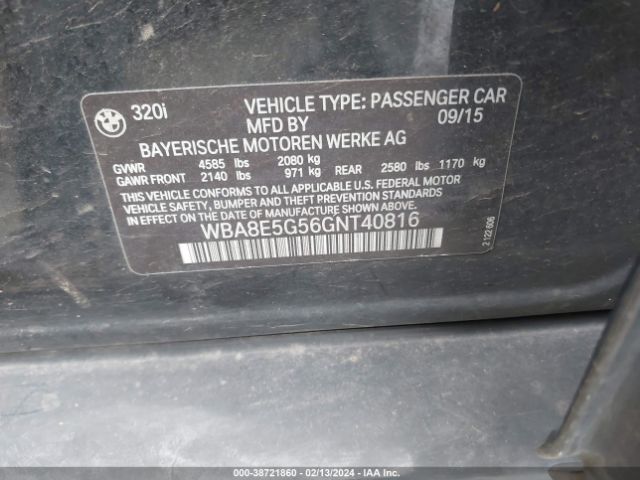 WBA8E5G56GNT40816 BMW 320i Xdrive