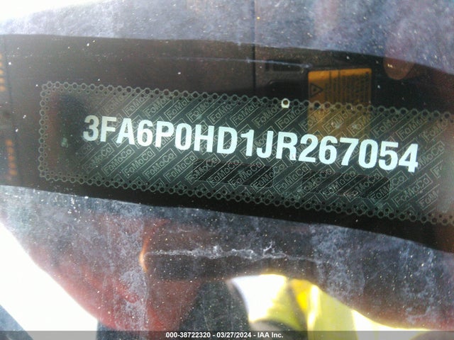 3FA6P0HD1JR267054 Ford FUSION SE