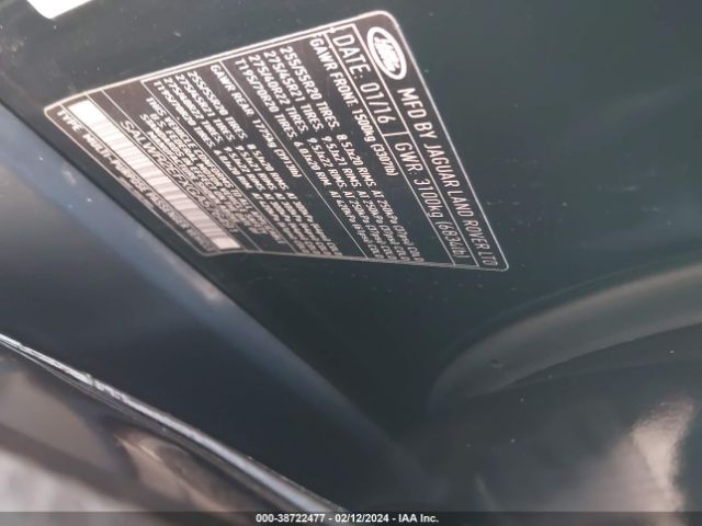 SALWR2EFXGA576491 Land Rover Range Rover Sport 5.0l V8 Supercharged/5.0l V8 Supercharged Dynamic