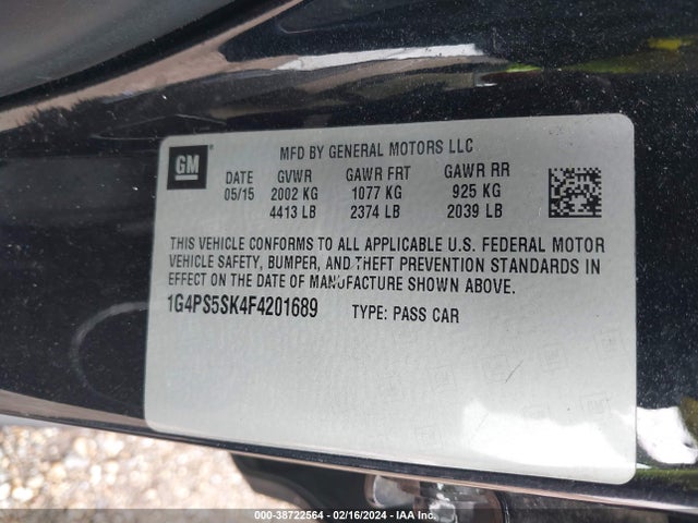 1G4PS5SK4F4201689 Buick Verano Leather Group