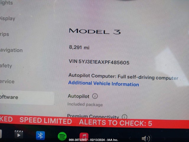 Tesla Model 3 Rear-wheel Drive 2023 5YJ3E1EAXPF485605 Image 9