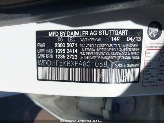 WDDHF5KBXEA801068 Mercedes-Benz E 350