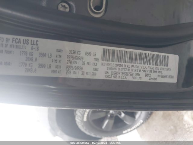 2017 RAM 1500 1C6RR7FT0HS507320 Photo 8