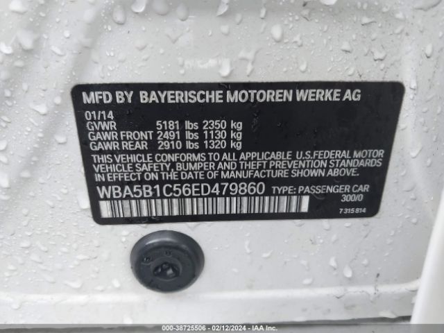 WBA5B1C56ED479860 BMW 535i