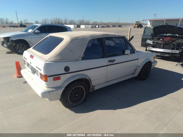 1991 VOLKSWAGEN CABRIOLET VIN: WVWCB5156MK001338