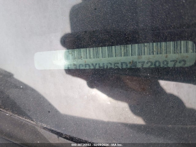 38726853 :رقم المزاد ، 2C3CDXHG5DH729872 vin ، 2013 Dodge Charger Sxt مزاد بيع