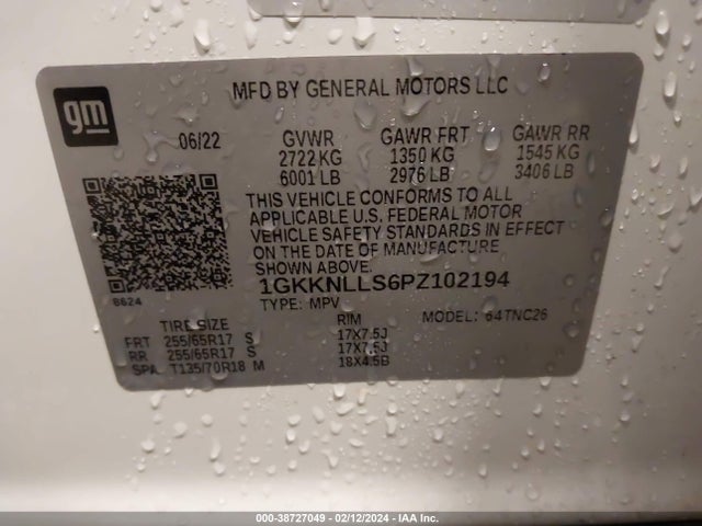 GMC Acadia Awd At4 2023 1GKKNLLS6PZ102194 Image 9
