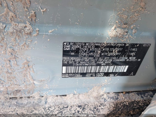 Toyota Rav4 Xle 2021 2T3W1RFV1MW137092 Image 9
