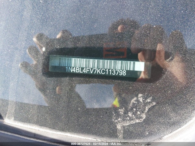 2019 NISSAN ALTIMA 2.5 PLATINUM VIN: 1N4BL4FV7KC113798