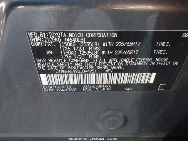 Toyota RAV4 LE 2016 JTMBFREV9GJ094951 Image 9