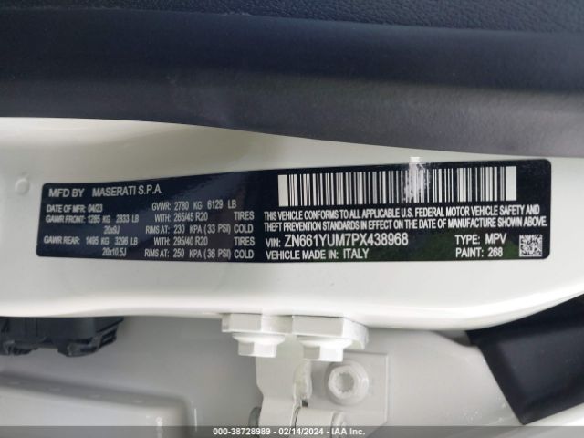 ZN661YUM7PX438968 Maserati Levante Modena