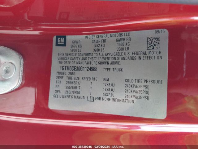 1GTH6CE30G1124988 GMC CANYON SLE