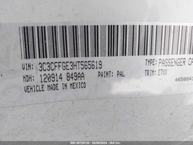 2017 FIAT 500E 3C3CFFGE3HT565619 Photo 8