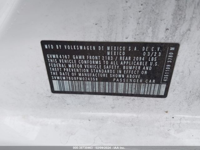 3VWEM7BU8PM024358 Volkswagen Jetta 1.5t Se