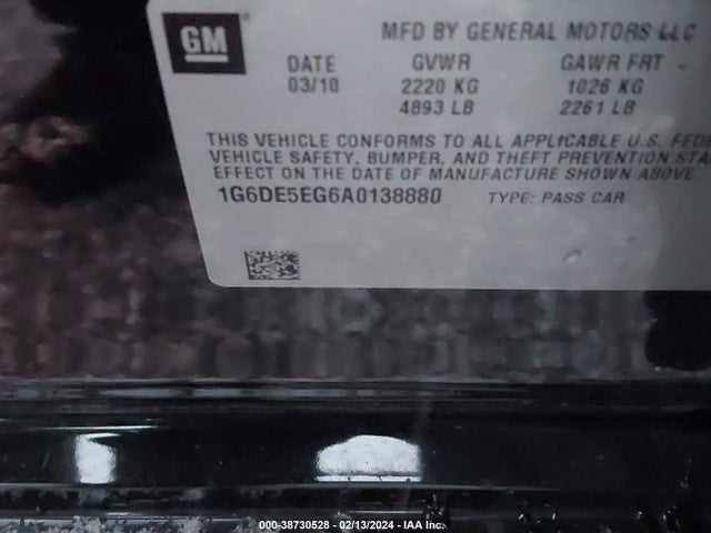 2010 CADILLAC CTS 1G6DE5EG6A0138880 Photo 8