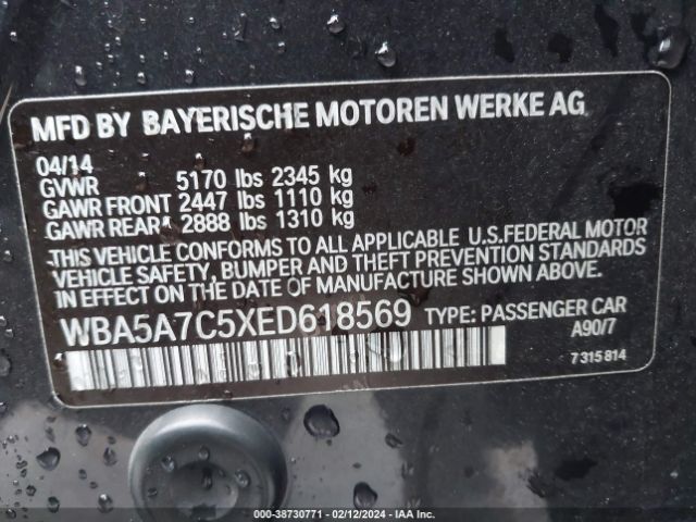 WBA5A7C5XED618569 BMW 528i Xdrive