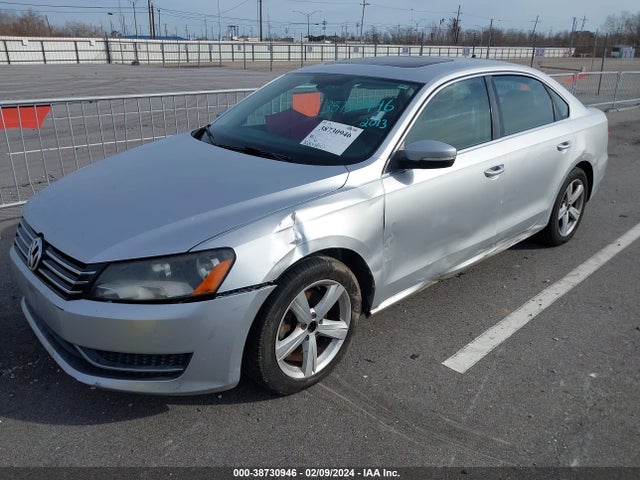 2013 VOLKSWAGEN PASSAT 2.5L SE VIN: 1VWBP7A30DC063686