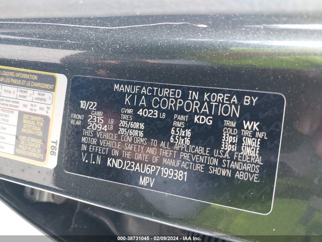 KIA SOUL S 2023 KNDJ23AU6P7199381 Image 9