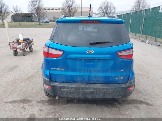 2019 FORD ECOSPORT SE VIN: MAJ6S3GL5KC253778