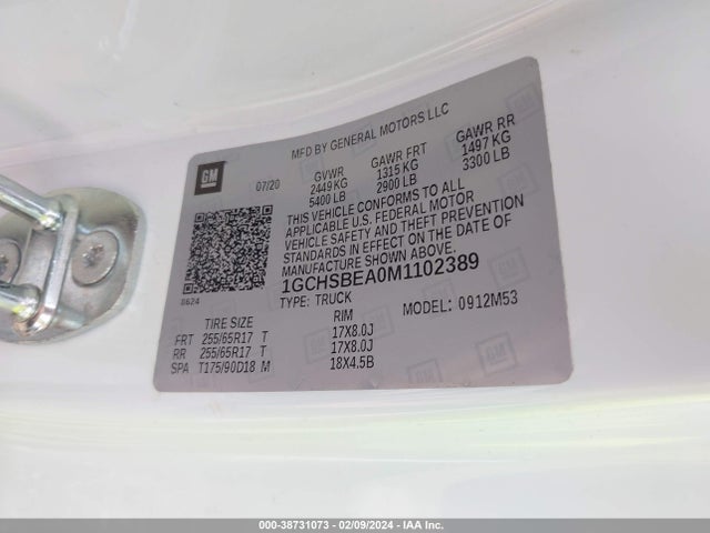 Chevrolet Colorado 2wd  Long Box Wt 2021 1GCHSBEA0M1102389 Image 9